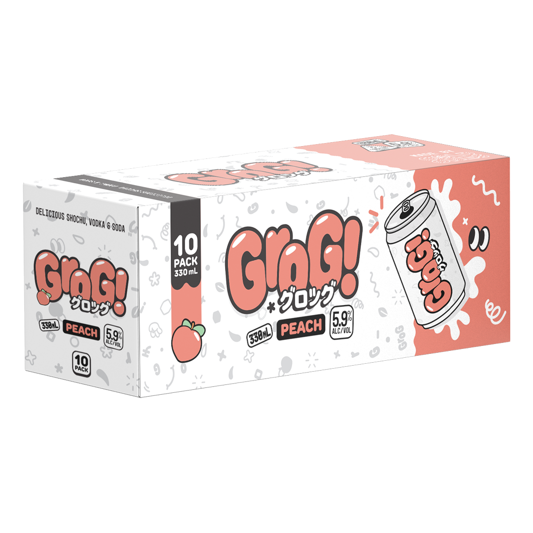 Grog Peach 10pk